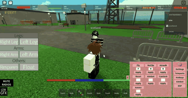 a screenshot of a video game with the name scotland on the bottom