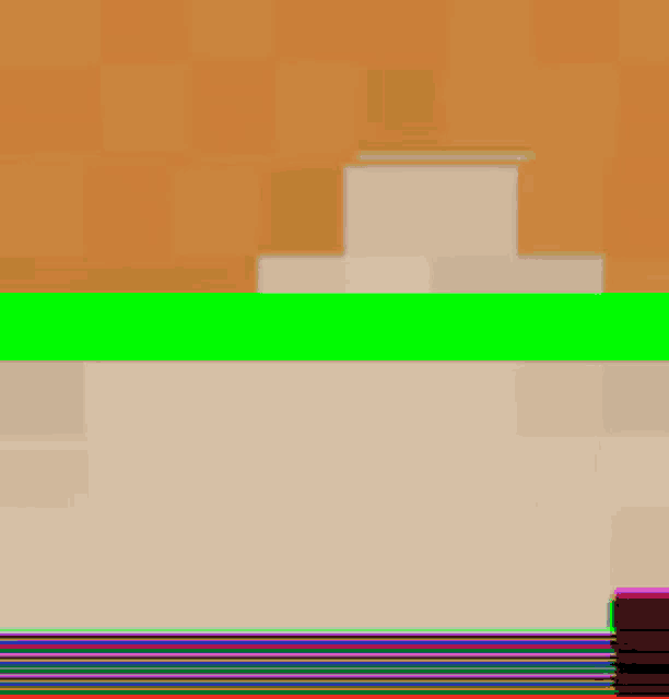 a green line is visible in the middle of a picture