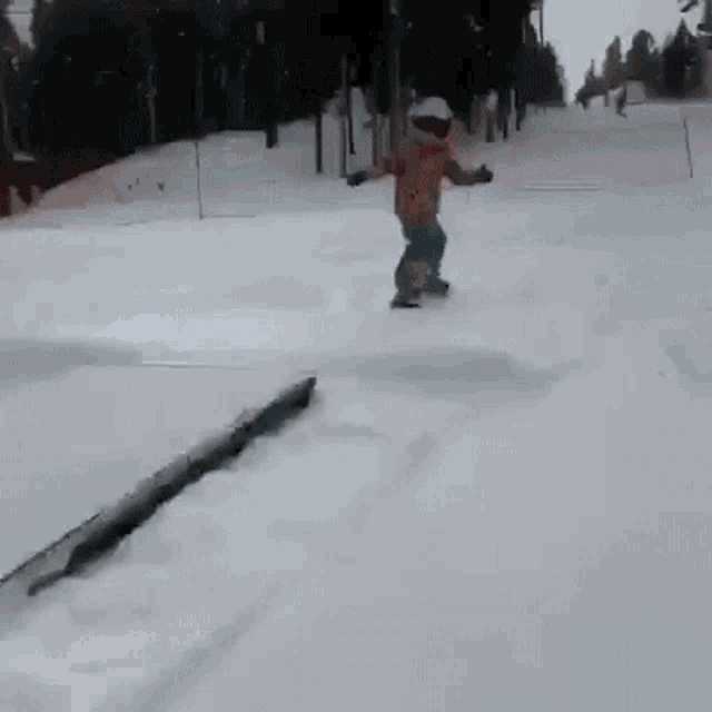 Snowboarding Child GIF - Snowboarding Child Boardslide GIFs