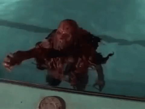 Monster Swimming Pool GIF - Monster Swimming Pool GIFs