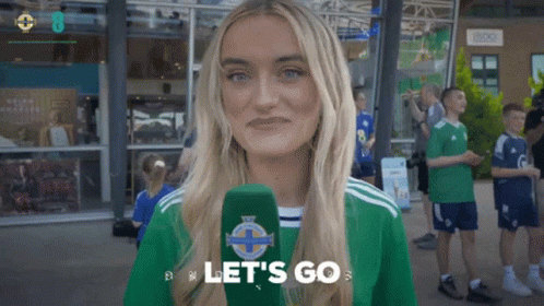 Lets Go Bernadette Hagans GIF - Lets Go Bernadette Hagans Northern Ireland GIFs