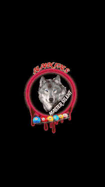 a circle of fire with a lion in the center