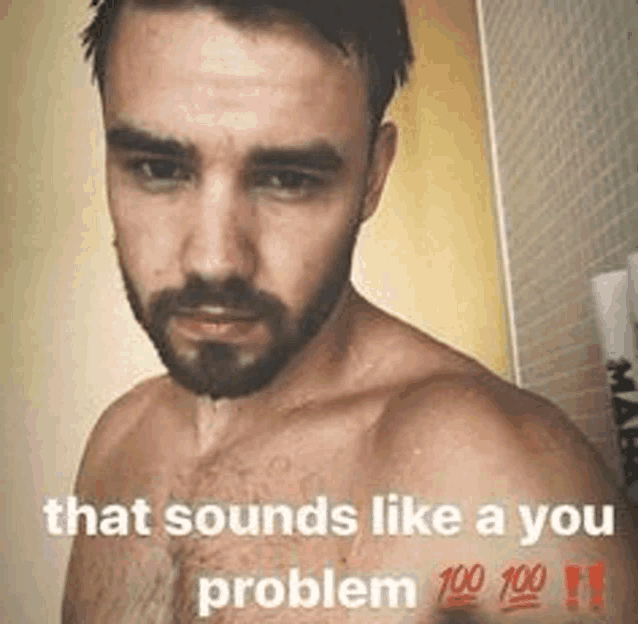 a shirtless man with a beard is taking a selfie in front of a mirror .
