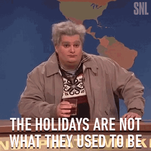 The Holidays Are Not What They Used To Be Different GIF - The Holidays Are Not What They Used To Be Different Good Old Days GIFs