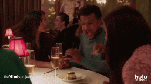 When Someone Eats Your Food GIF - The Mindy Project No Screaming GIFs