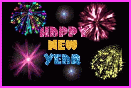 Happy New Year Fireworks GIF - Happy New Year Fireworks Greetings GIFs