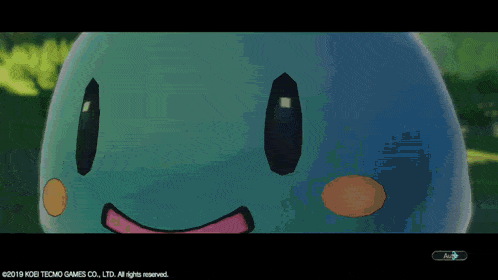 a video game screen shows a blue ball with a face and a button that says ' auto '