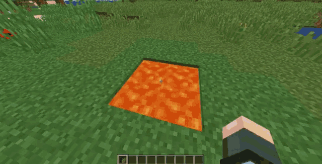 a screenshot of a minecraft game with a yellow background and a black border