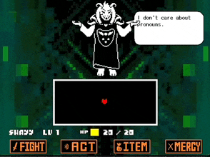 a screenshot of a video game that says i don t care about pronouns