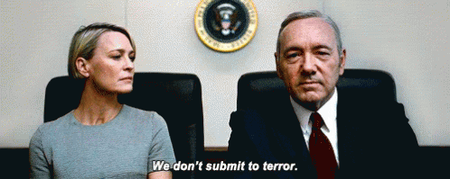 We Don'T Submit To Terror GIF - Dontsubmit Terror Notafraid GIFs