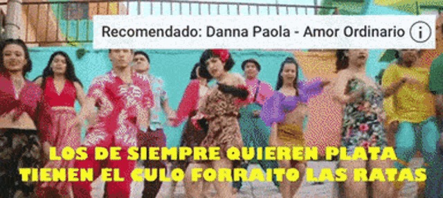 a group of people are dancing with the words los de siempre quieren plata written above them
