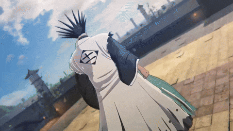 a man in a white shirt with a cross on his back