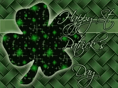 a greeting card for st. patrick 's day with a shamrock on it