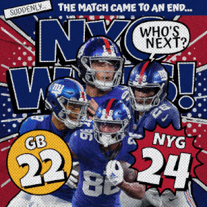 New York Giants (24) Vs. Green Bay Packers (22) Post Game GIF - Nfl National Football League Football League GIFs