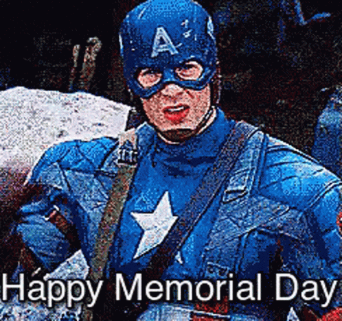 Salute Steve Rogers GIF - Salute Steve Rogers Happy Memorial Day GIFs
