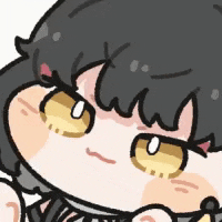 a close up of a cartoon character 's face with a serious look on his face .