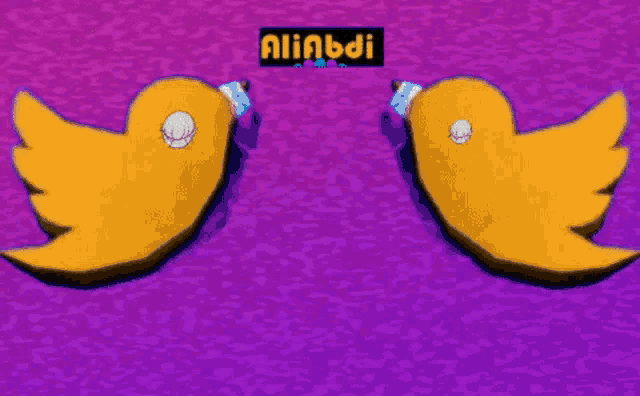 two cartoon birds on a purple background with the word filipino on the top