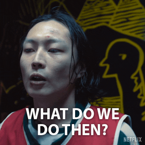 a man says what do we do then in a netflix advertisement