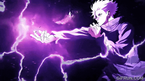 a gif from gifrun.com shows a purple lightning storm