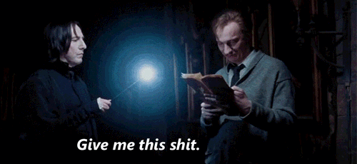 When Someone I Hate Tries To Talk To Me GIF - Harry Potter Snape Remus Lupin GIFs