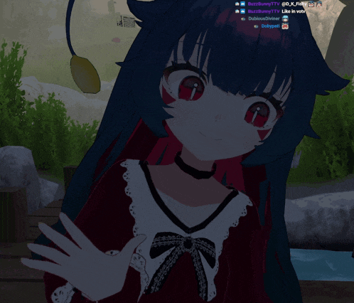 a video game character with buzzbunny111 's name on the bottom left