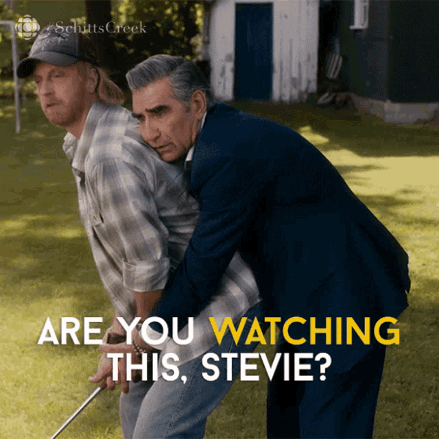 Are You Watching This Stevie Eugene Levy GIF - Are You Watching This Stevie Eugene Levy Johnny Rose GIFs