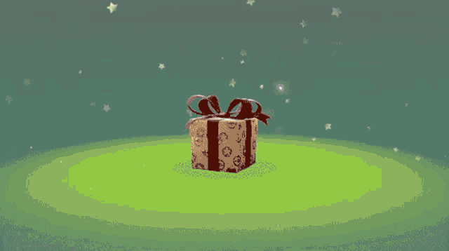 a box with a light coming out of it that says ' christmas ' on it