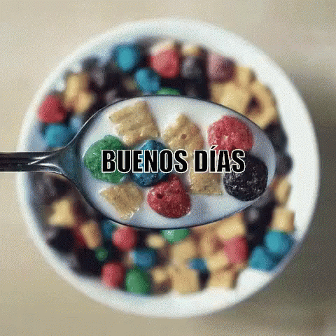Cereales Buenos Días Desayuno GIF - Desayuno Buenos Dias Cereales GIFs