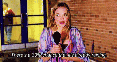 30% Chance That It'S Already Raining GIF - Chance 30percent Rain GIFs