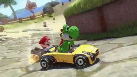 Mario Kart Yoshi GIF - Mario Kart Mario Yoshi GIFs