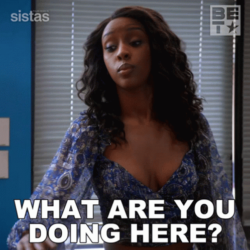 What Are You Doing Here Karen Mott GIF - What Are You Doing Here Karen Mott Sistas GIFs