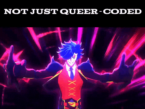 a poster that says not just queer - coded turbo gay