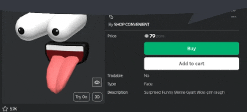 a screenshot of a cartoon face with a tongue out
