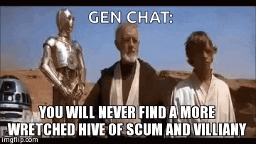 a group of men standing next to each other in a desert with a robot in the background .