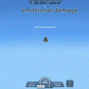 a screenshot of a video game with the words " emotional damage " on the top