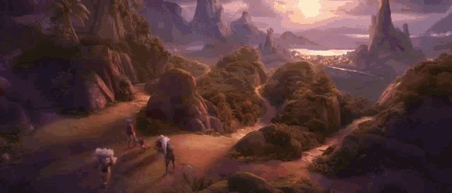 a man is riding on the back of a cat in a cartoon .