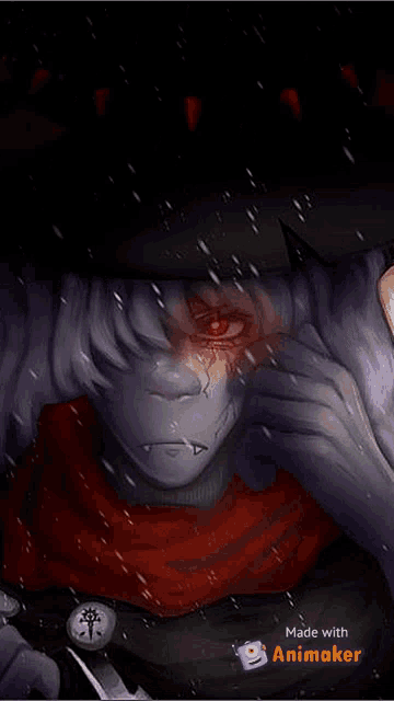 a screenshot of a drawing of a monster with the words made with animaker on the bottom