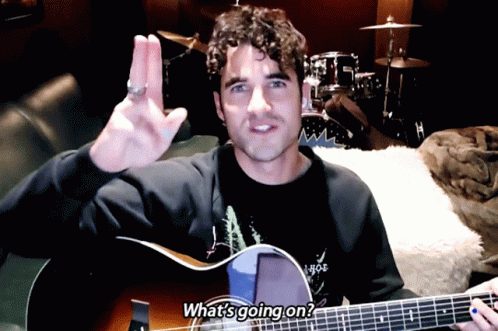 Darren Criss Whats Going On GIF - Darren Criss Whats Going On Napage GIFs