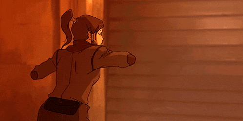 a cartoon of a woman with a ponytail standing in front of a window