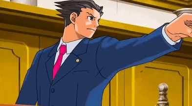 a cartoon of a man in a suit and tie pointing his finger at something .