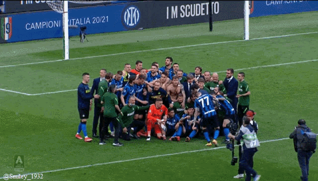 a group of soccer players are posing for a photo and one of their uniforms says irelli