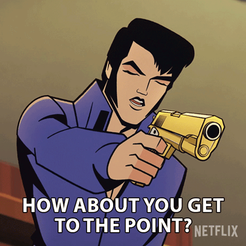 How About You Get To The Point Agent Elvis Presley GIF - How About You Get To The Point Agent Elvis Presley Matthew Mcconaughey GIFs