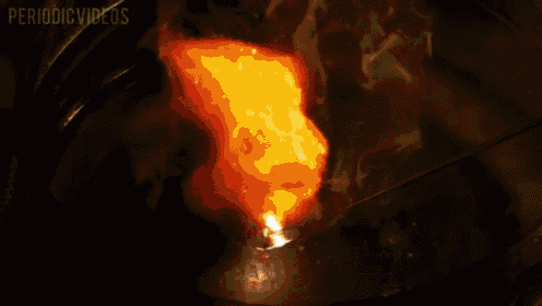 a periodic videos video shows a heart shaped fire