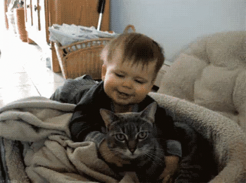 Cat Baby GIF - Cat Baby Happytime GIFs