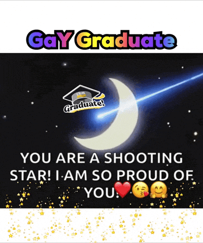 a greeting card for a gay graduate