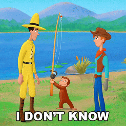 I Dont Know Curious George GIF - I Dont Know Curious George Curious George Go West Go Wild GIFs