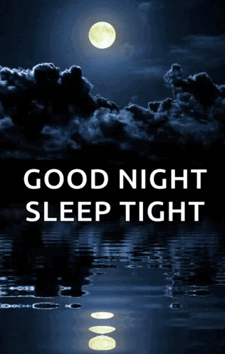 a picture of a full moon with the words good night sleep tight