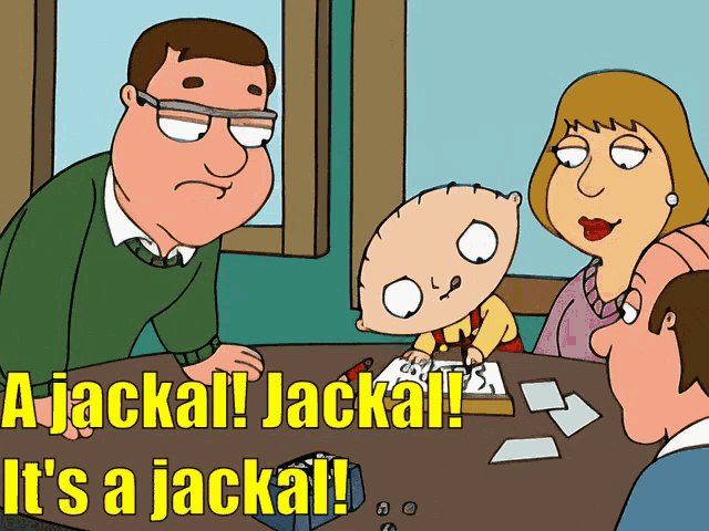 Family Guy Its A Jackal GIF - Family Guy Its A Jackal Jack All GIFs