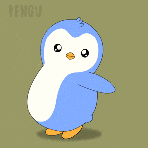 a cartoon penguin with the word pengu in the corner