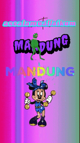 a cartoon of minnie mouse holding a pair of maracas with the words mardung behind her